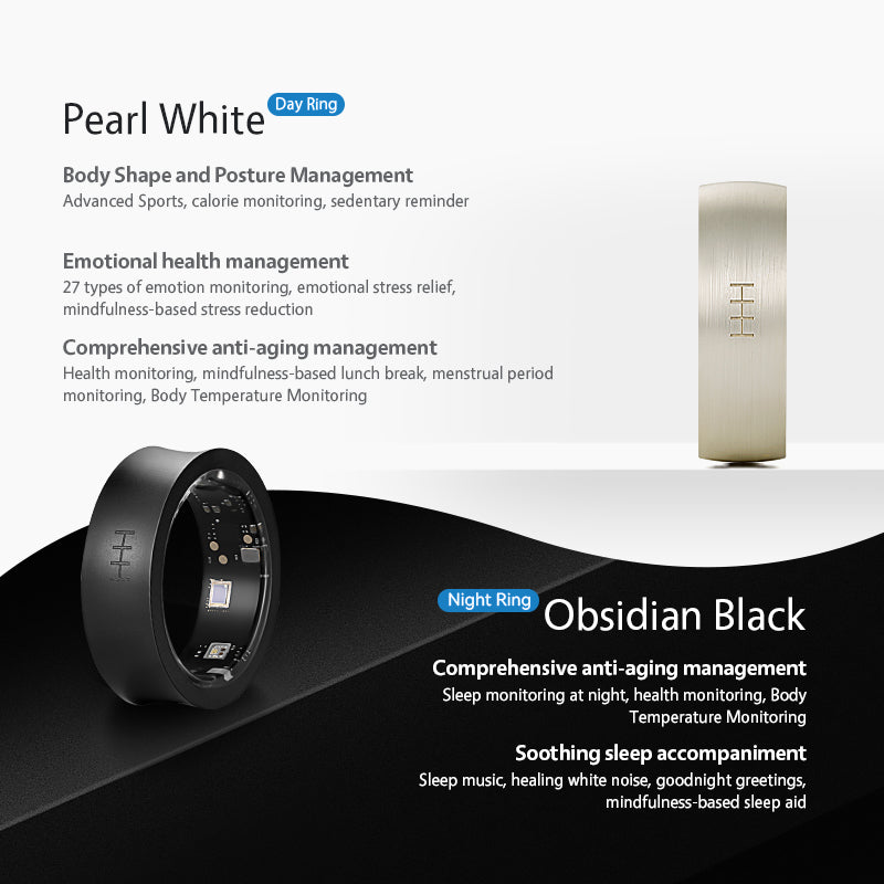 DR H Smart Ring Day & Night Series TAIJI Smart Ring