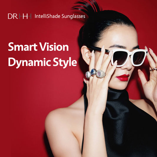DR H Smart AI Sunglasses  Silk White
