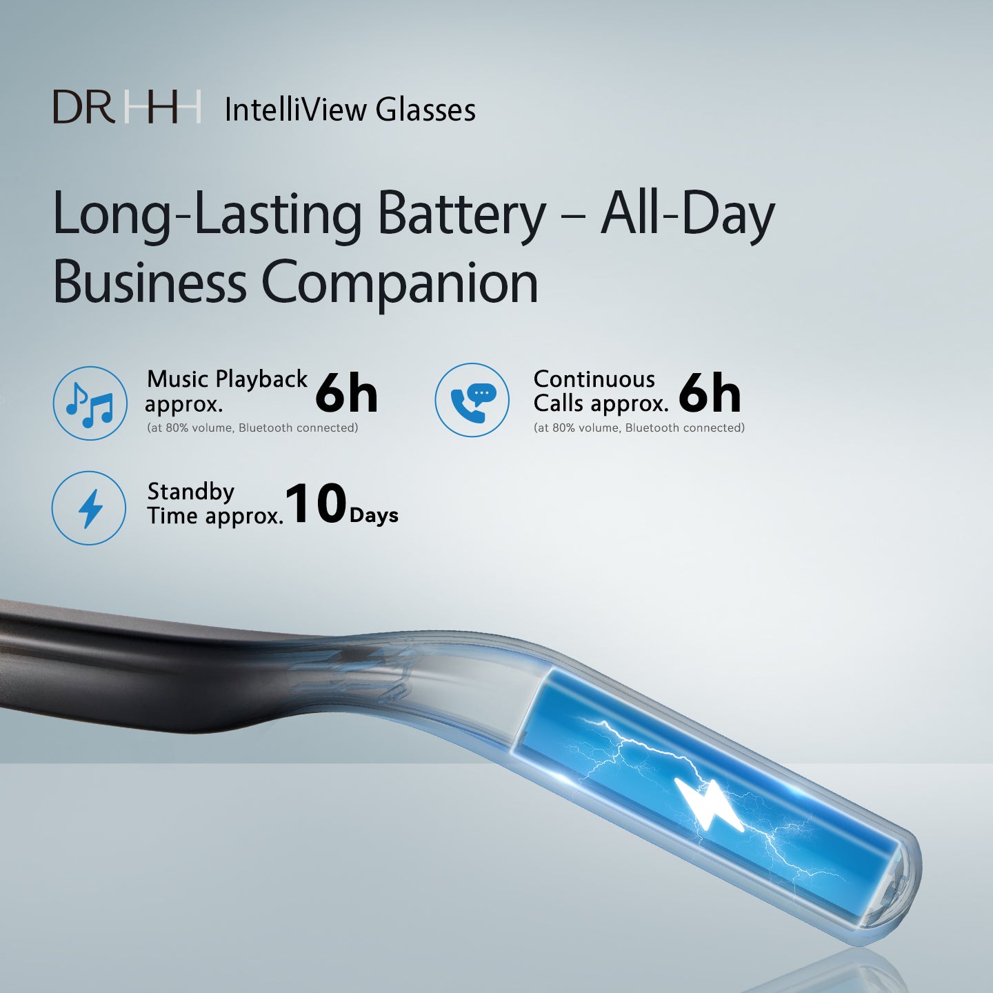 DR HHH AI Bluetooth Call Business Smart  Glasses IntelliView glasses