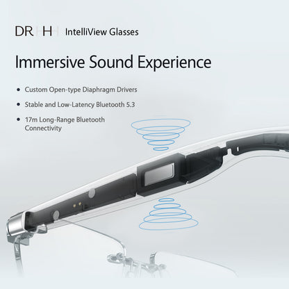 DR HHH AI Bluetooth Call Business Smart  Glasses IntelliView glasses
